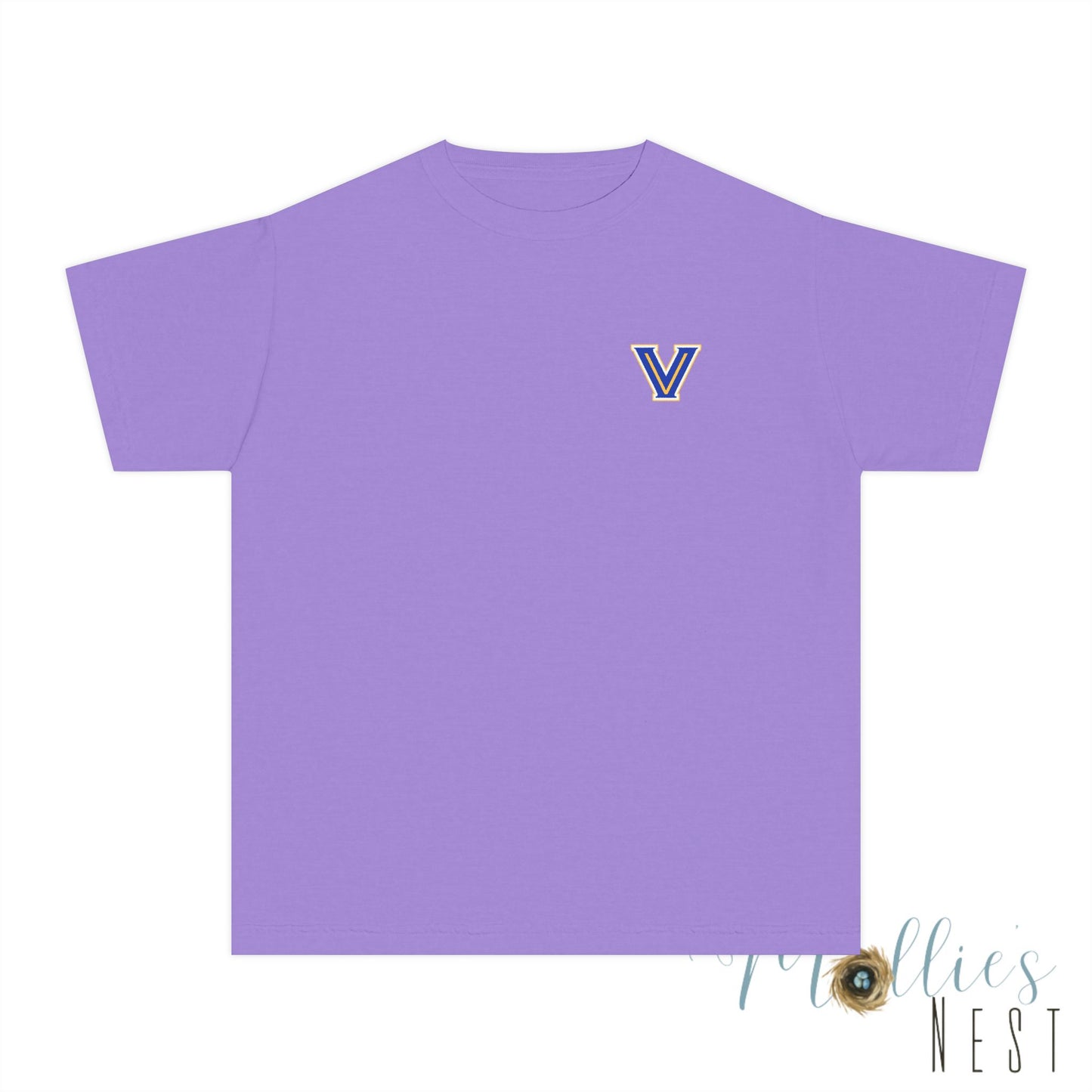 YOUTH Blazers Vin tage Logo T-Shirt — Retro Blue & Gold Team Logo T‑Shirt