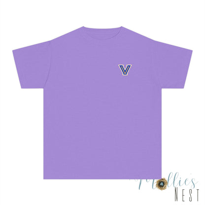 YOUTH Blazers Vin tage Logo T-Shirt — Retro Blue & Gold Team Logo T‑Shirt
