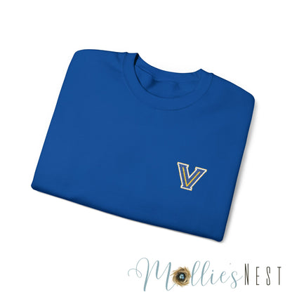 EMBROIDERED Valley View Logo. Unisex Heavy Blend™ Crewneck Sweatshirt