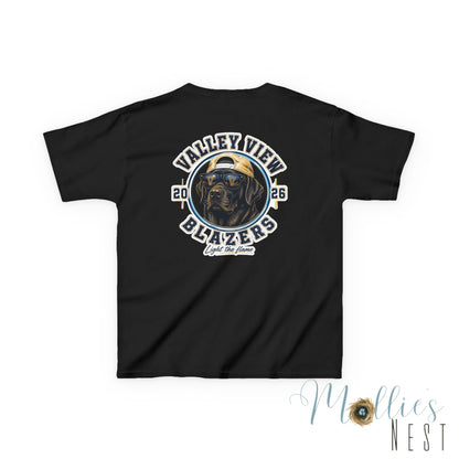 YOUTH.  Valley View Blazers Black Lab 2026 T-Shirt — Vintage Tee (2026)