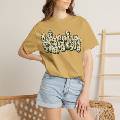 Warriors Leopard Script T-Shirt