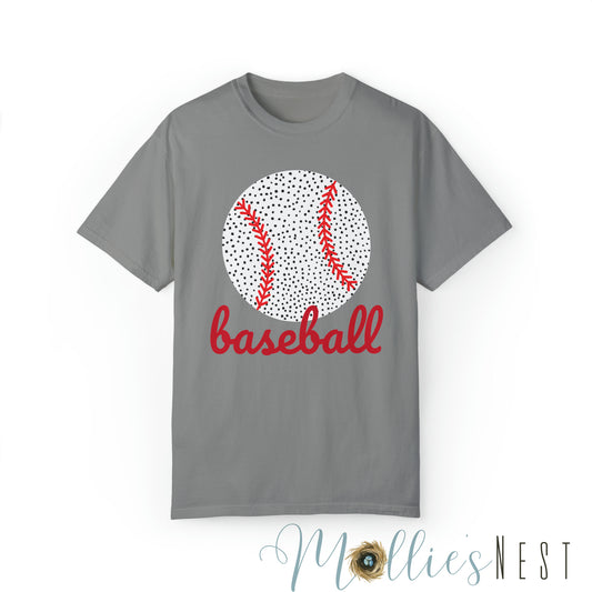 Baseball. Spotted Garment-Dyed T-shirt