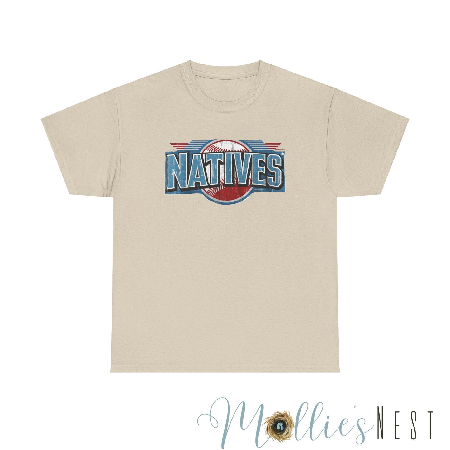 Natives Baseball Heavy Cotton Tee. NATIVES 25