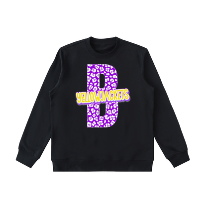 Essential Heavyweight Crewneck  Sweatshirt - Bay Yellowjackets "B"