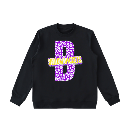 Essential Heavyweight Crewneck  Sweatshirt - Bay Yellowjackets "B"