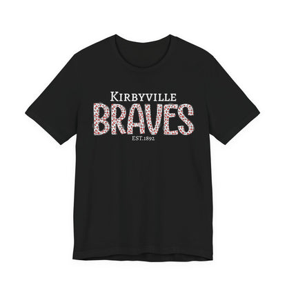 Kirbyville Braves Leopard Print Team Tee