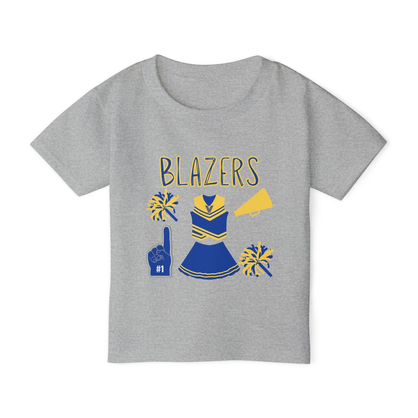 Blazers Cheer. Heavy Cotton™ Toddler T-shirt