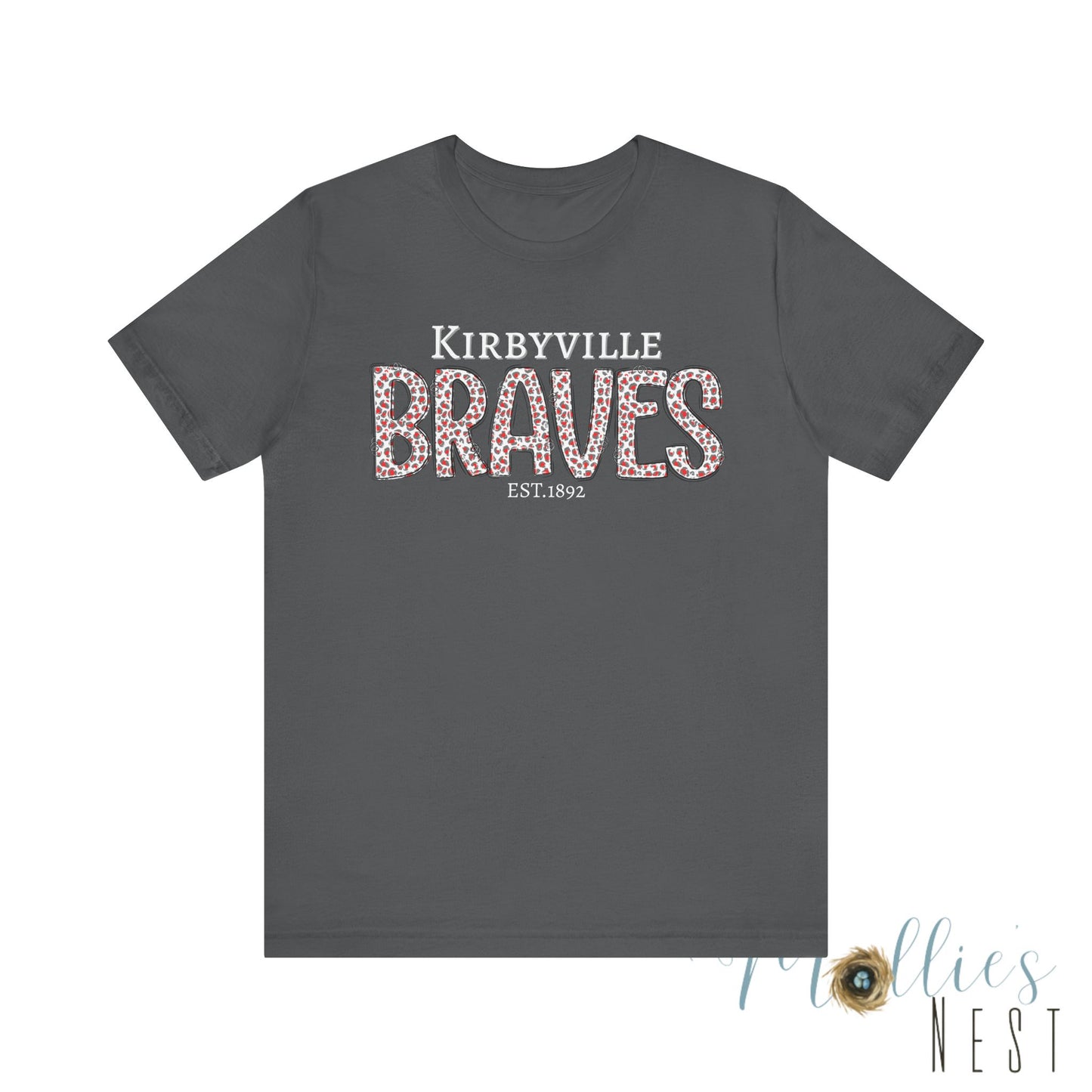 Kirbyville Braves Leopard Print Team Tee
