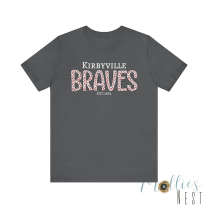 Kirbyville Braves Leopard Print Team Tee