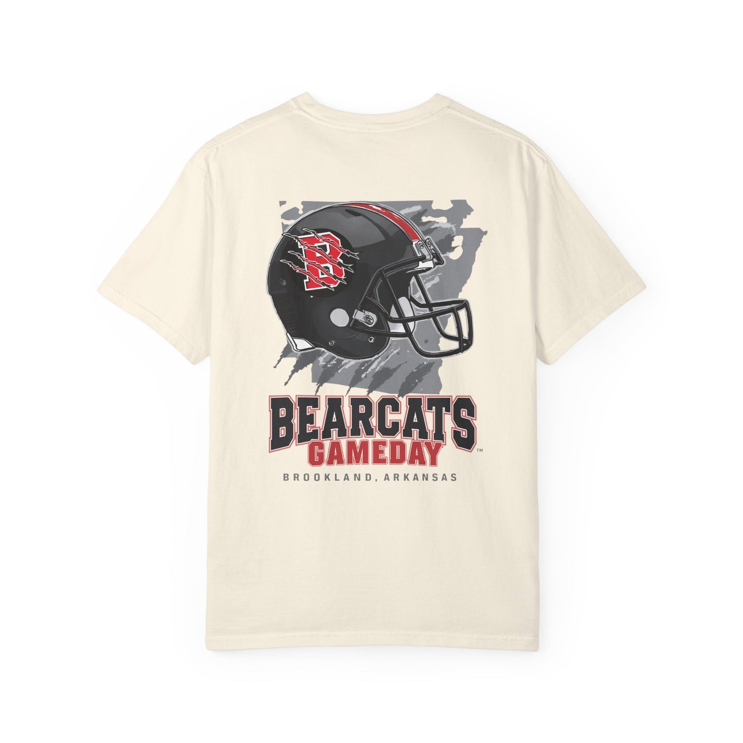 Bearcats Gameday Football T-Shirt — Brookland, Arkansas Helmet Graphic