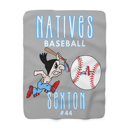 CUSTOM. Sexton (44) Natives Sherpa Fleece Blanket