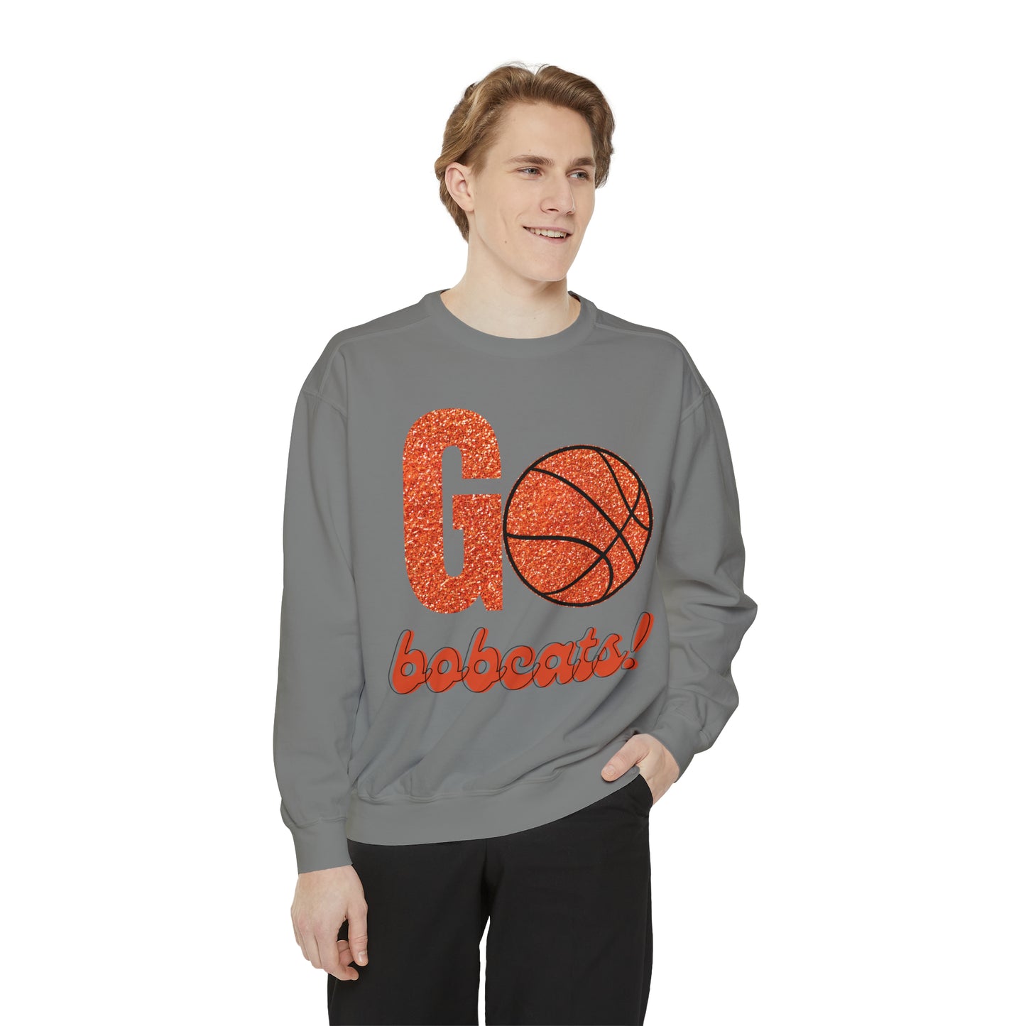 Bobcats comfort colors Garment-Dyed Sweatshirt