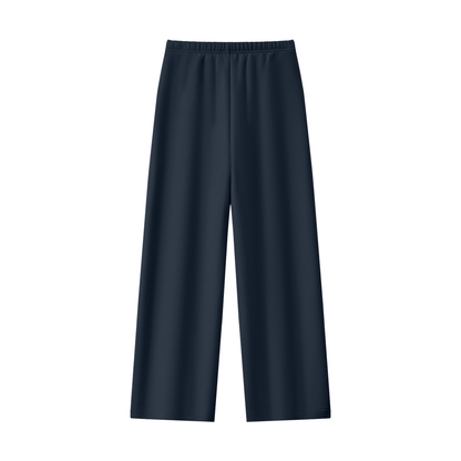 Women's Straight Leg Fleece Sweatpants - Matching Mockneck Set