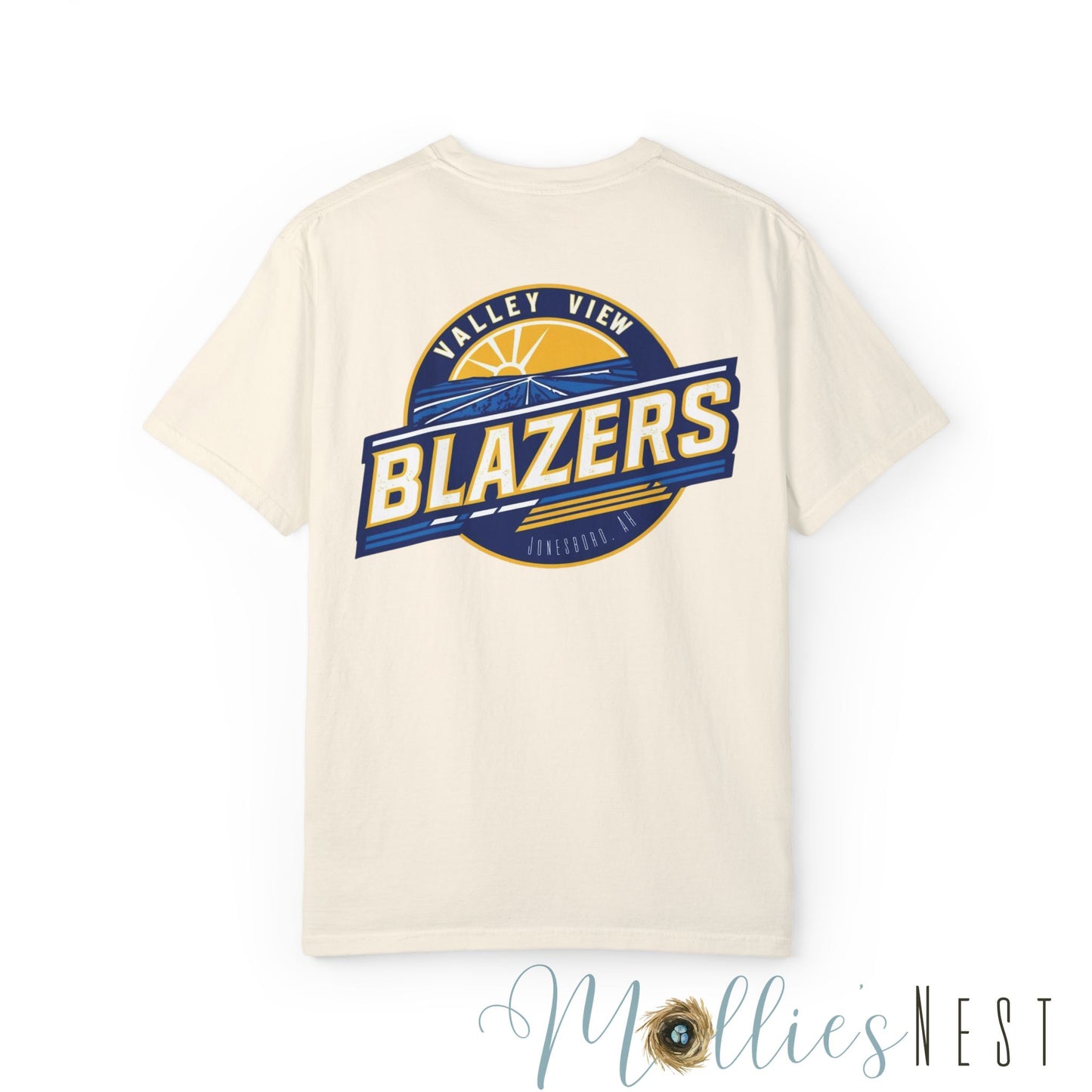 Unisex Garment-Dyed T-shirt. Valley View Blazers - CUSTOM Design. June 2025