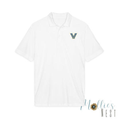 Embroidered V - Valley View Blazers Logo Performance Polo — Moisture-Wicking Sport Shirt
