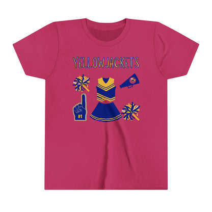Yellowjackets Cheer Kids Heavy Cotton™ Tee