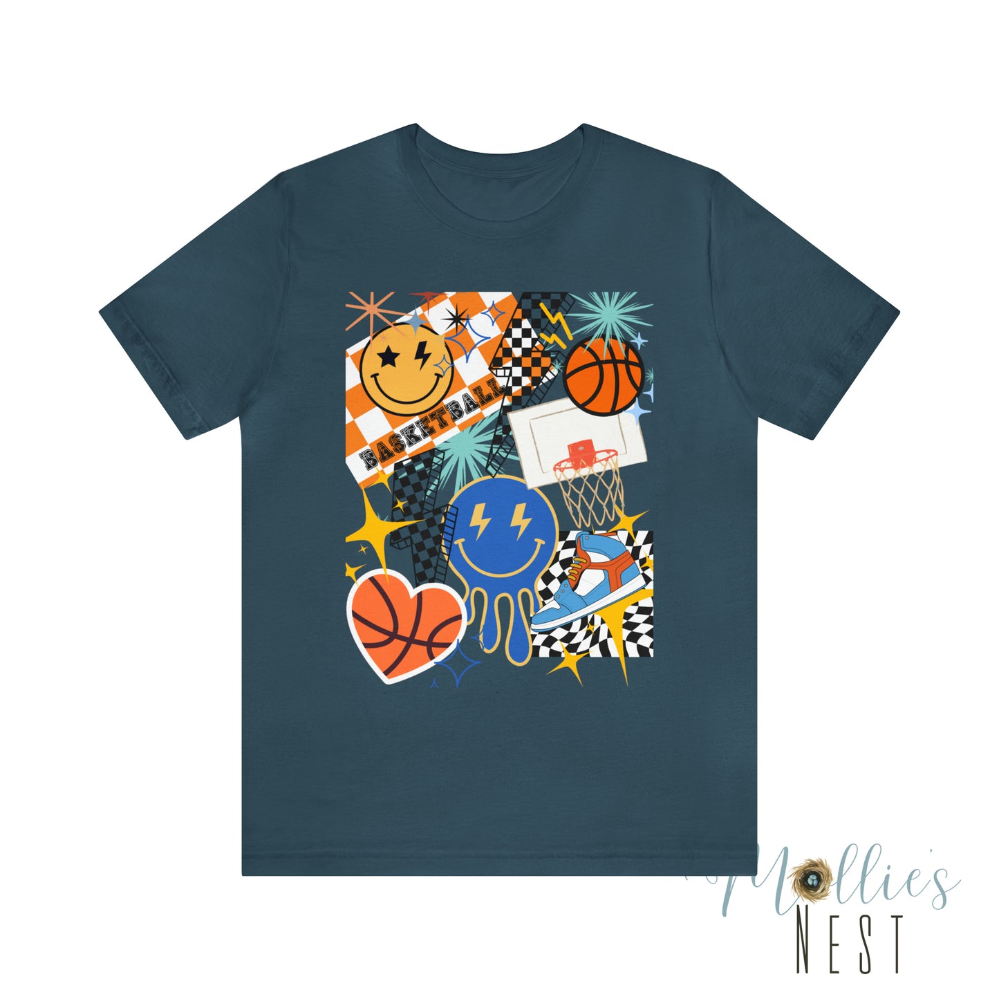 Retro basketball Unisex Jersey Short Sleeve Tee