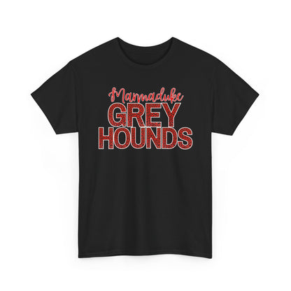 Marmaduke Greyhounds Tee. Red/Black/White