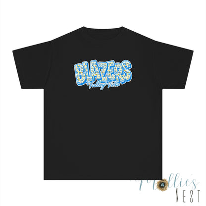 Youth Comfort Colors — "BLAZERS Valley View" - stacked block font