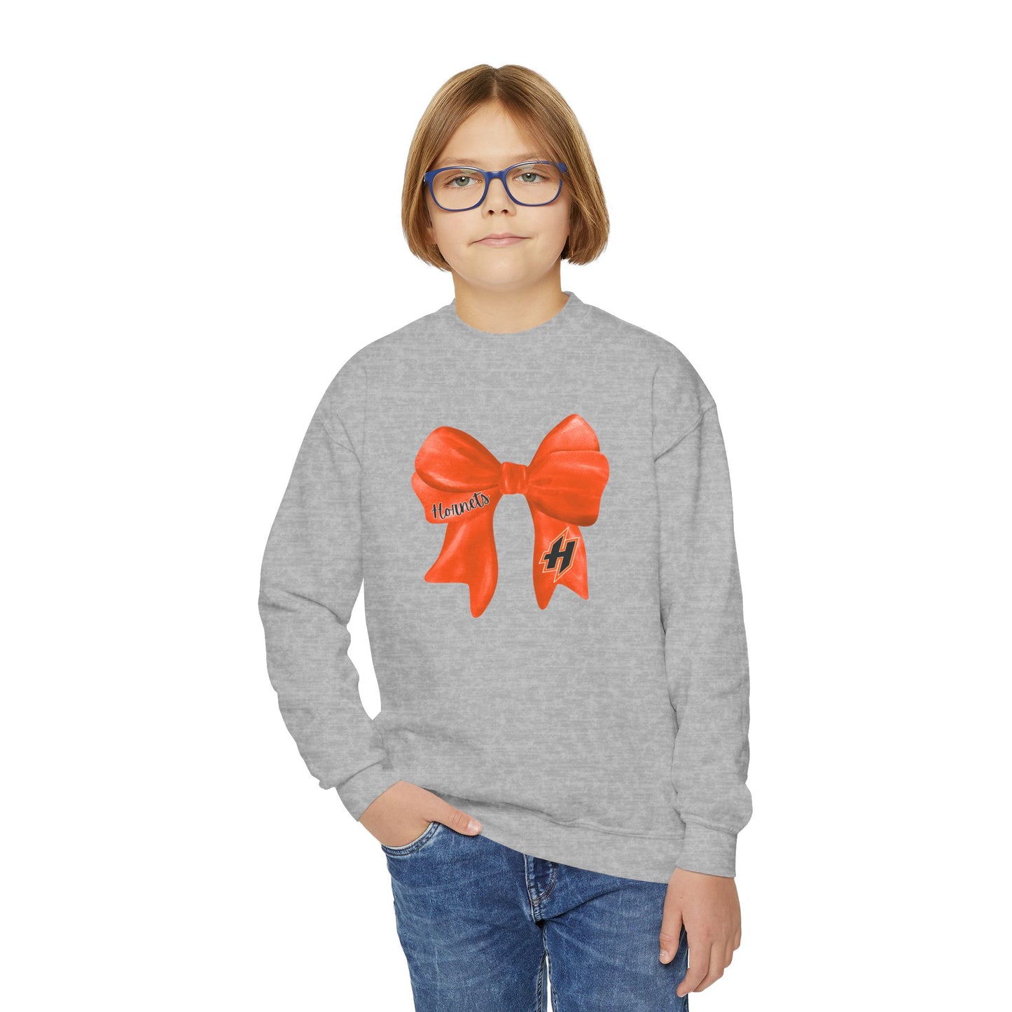 YOUTH. Harrisburg Hornet Bow Sweatshirt