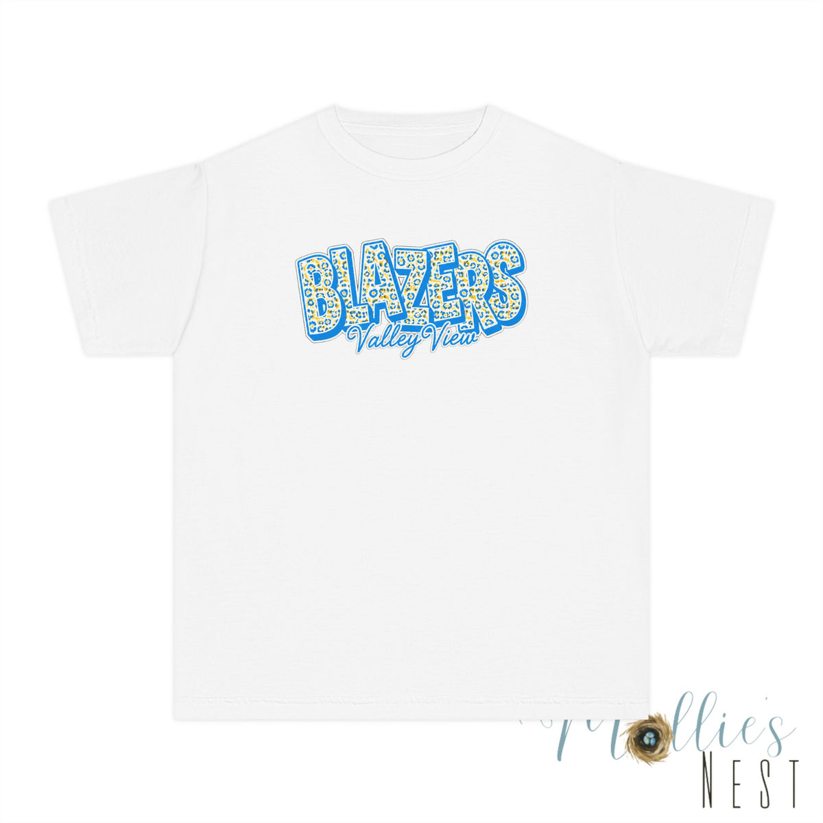 Youth Comfort Colors — "BLAZERS Valley View" - stacked block font