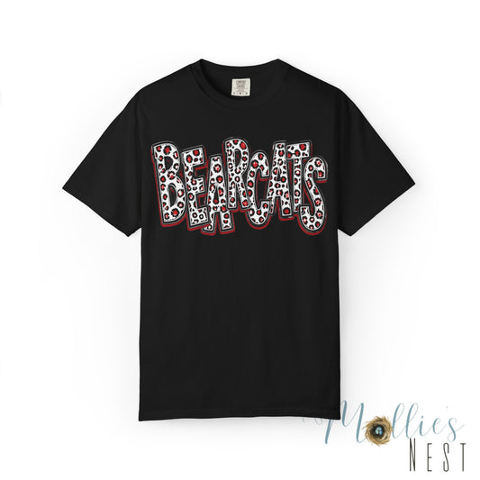 Brookland Bearcats.  ADULT T-Shirt — Leopard Stacked