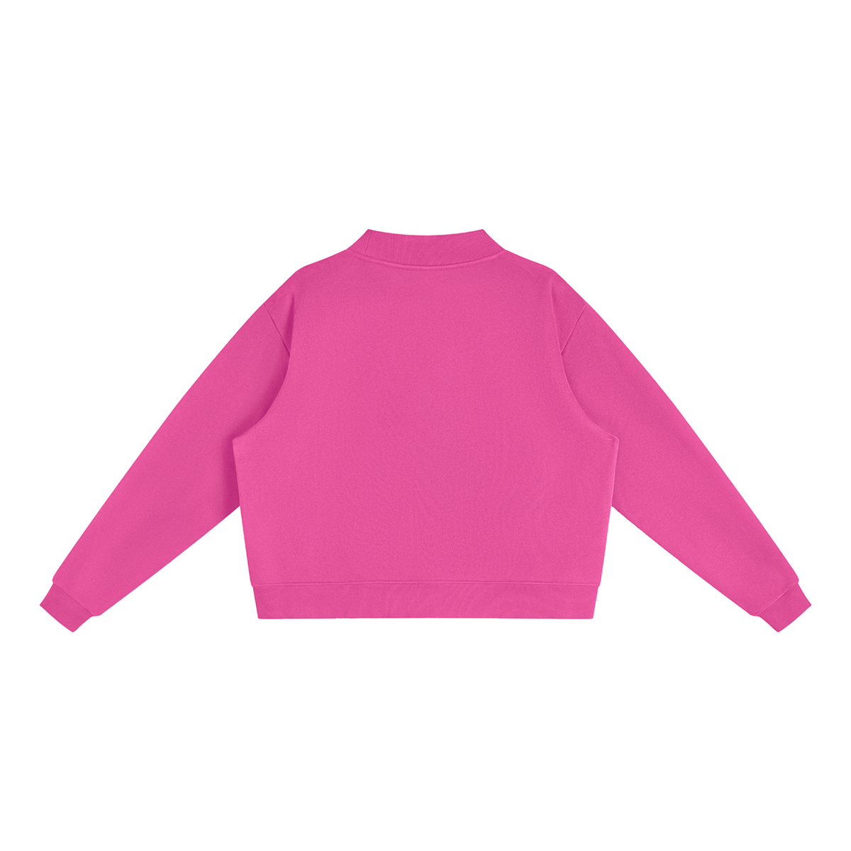 Essential Fleece Mock-Neck Crew Sweatshirt - Lions Neon