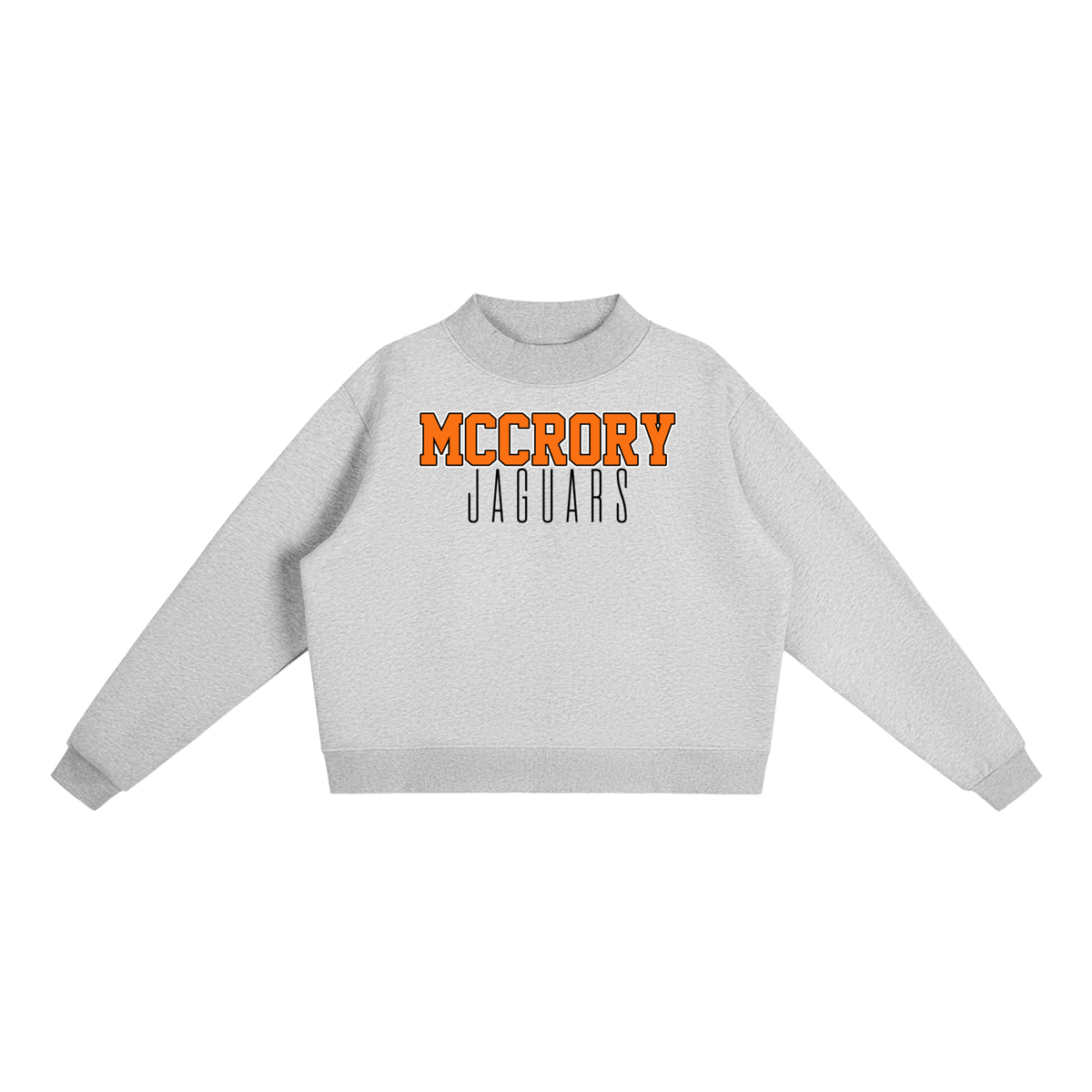 McCrory Jaguars. Classic  Fleece Mock-Neck Crew Sweatshirt