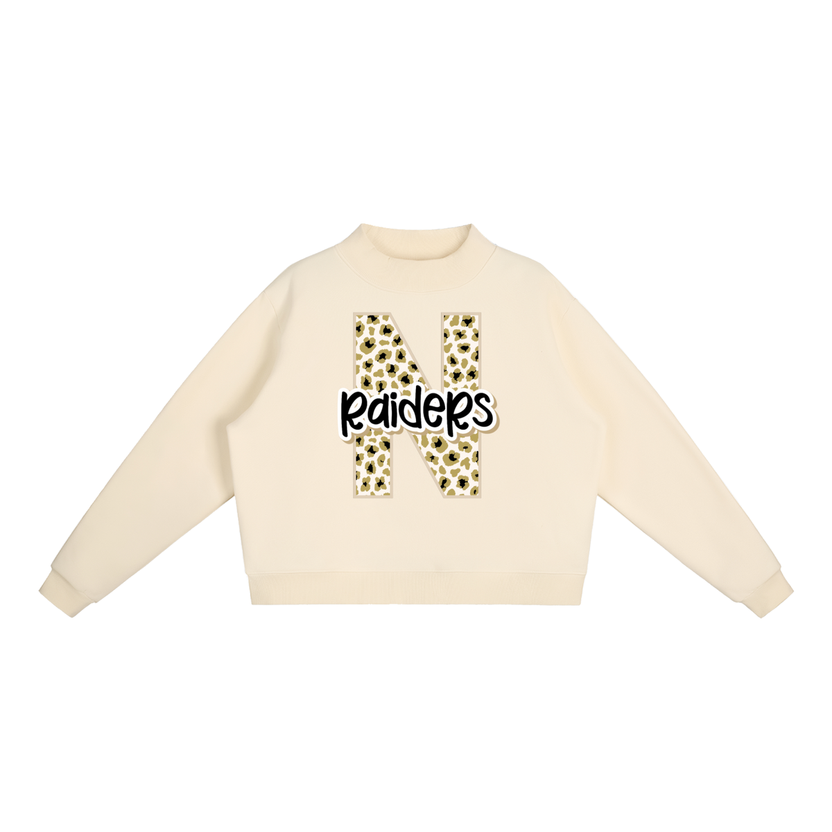 Essential Fleece Mock-Neck Crew Sweatshirt - Nettleton Raiders