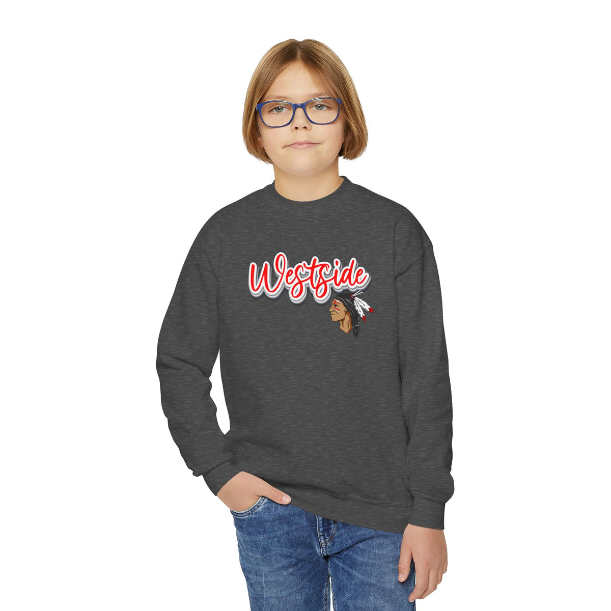 Youth Westside Warriors Logo Crewneck Sweatshirt