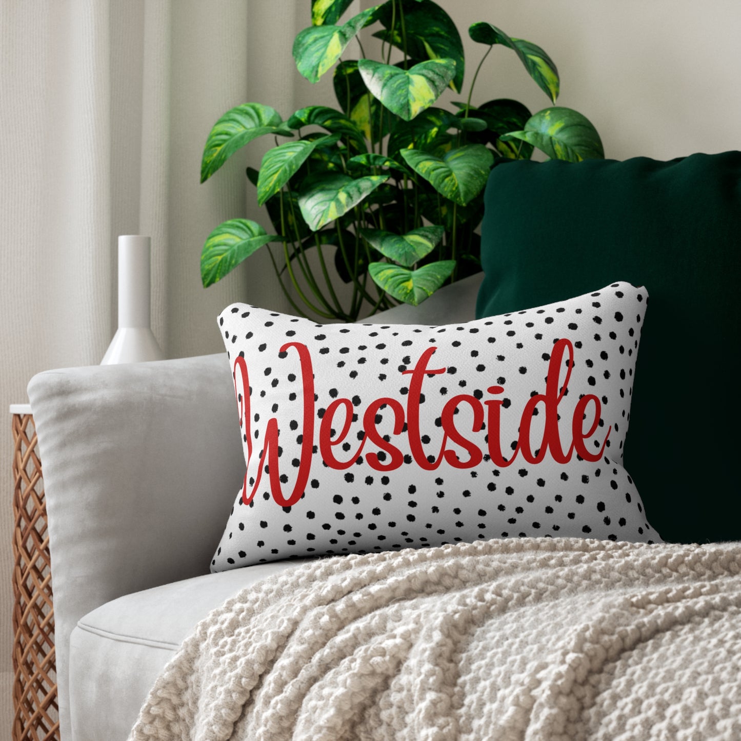 Westside Spun Polyester Lumbar Pillow