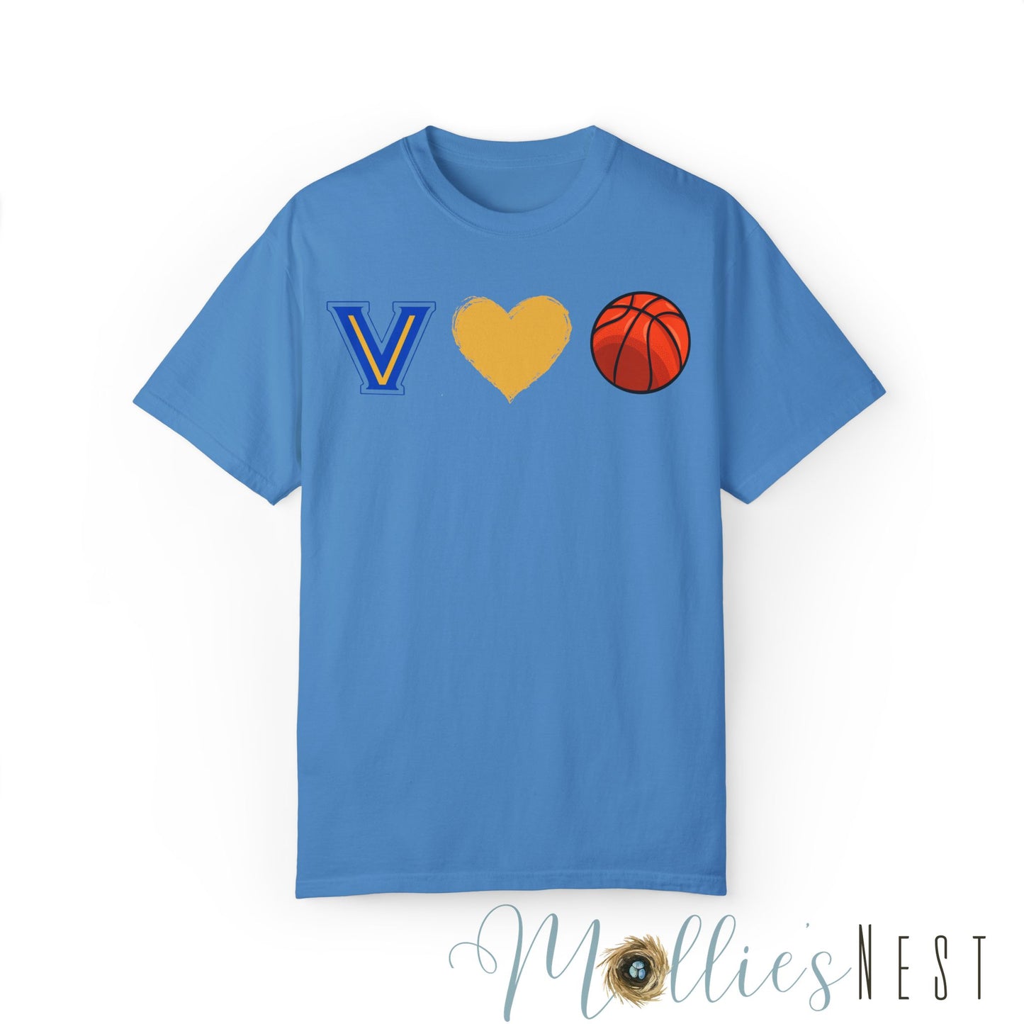 Unisex Garment-Dyed T-shirt. Basketball Heart Blazers