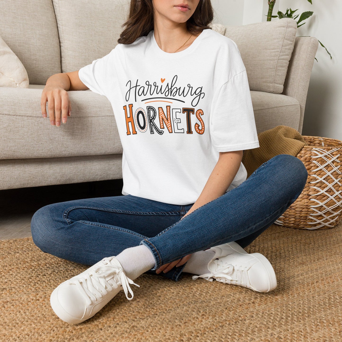 Harrisburg Hornets Adult T-Shirt — Cheerful School Spirit Tee