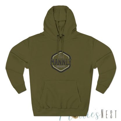 Three-Panel Fleece Hoodie. MANNLY Brand