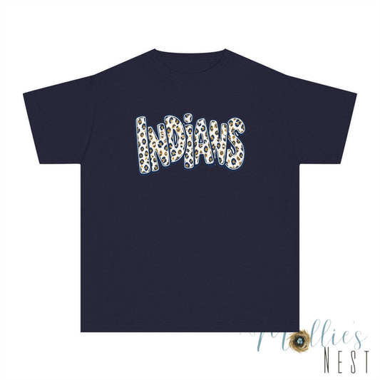 Youth Marked Tree Indians — Leopard Stacked Graphic
