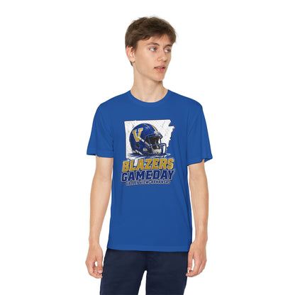 Youth Blazers DRIFIT Gameday Tee – Team Helmet Arkansas Football Shirt