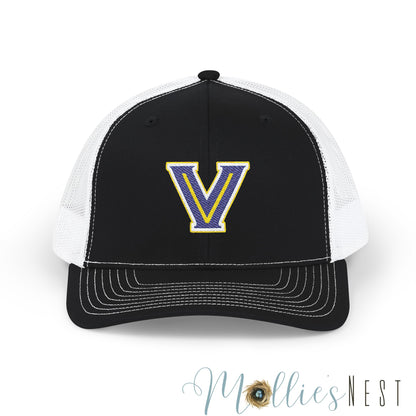 Richardson Embroidered Snapback Trucker Cap -Valley View LOGO