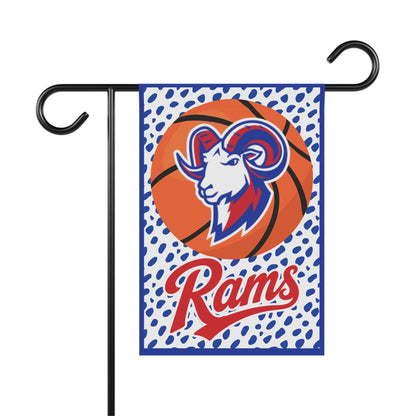 Rams Basketball Yard Flag