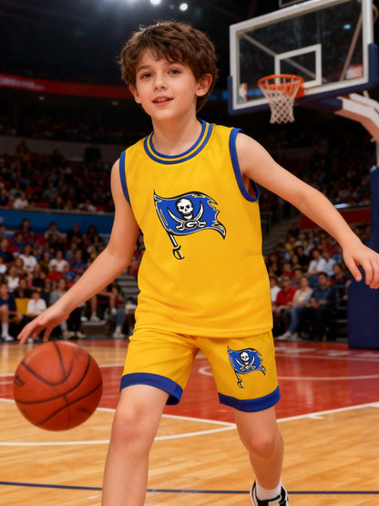 DTF 140gsm Children's Basketball Jersey Set(Dual-sided Printing)