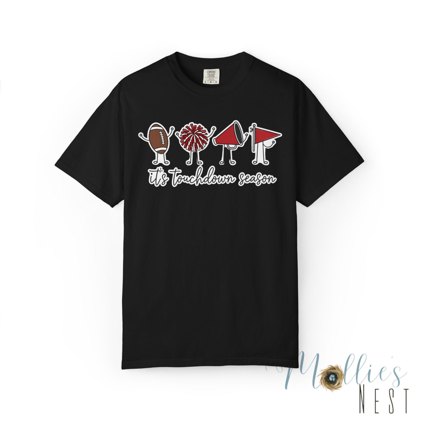 Touchdown Season (Black/Red) - T-Shirt Football Friends Graphic