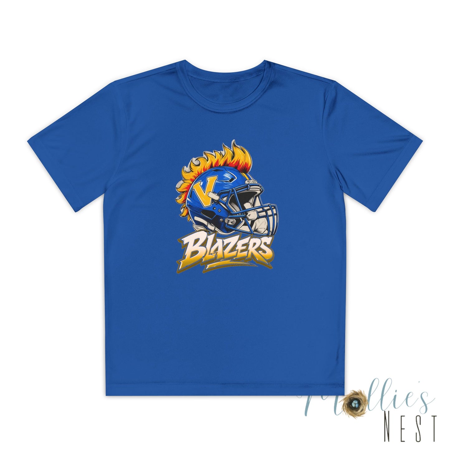 Youth FLAME Helmet Blazers. DRIFIT Football Shirt