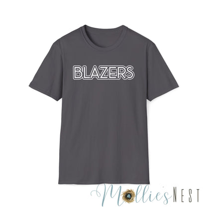Blazers. Simple Mascot T-Shirt. UNISEX