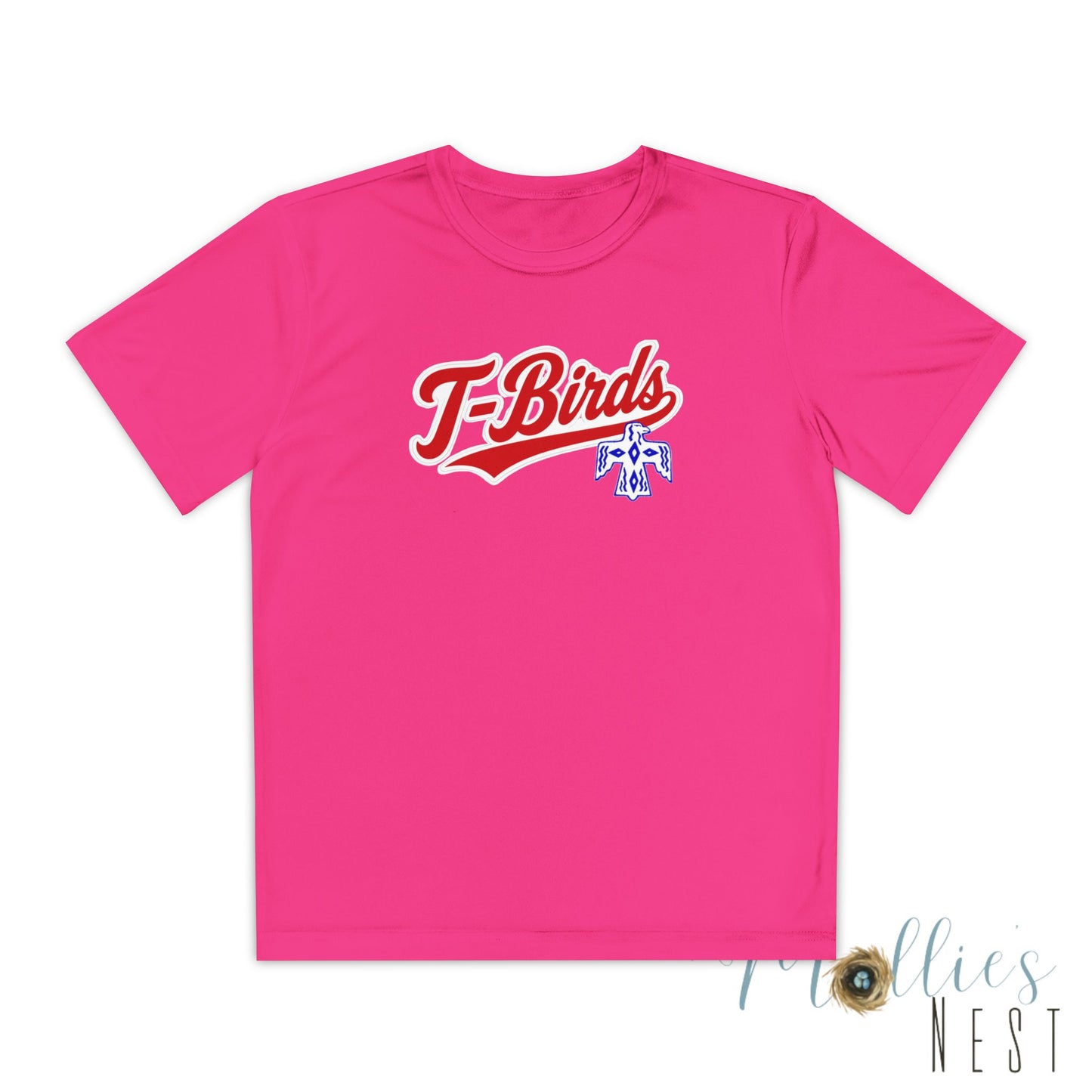 DeSoto. Thunderbirds Youth Drifit — Script Logo Team Shirt