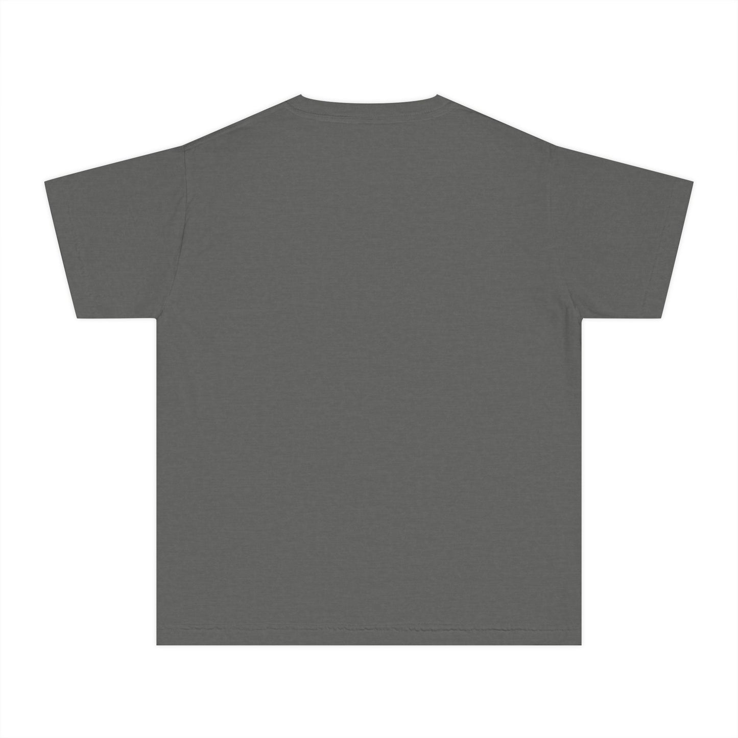 Valley View Blazers Youth Midweight Tee. Blue Leopard Letters