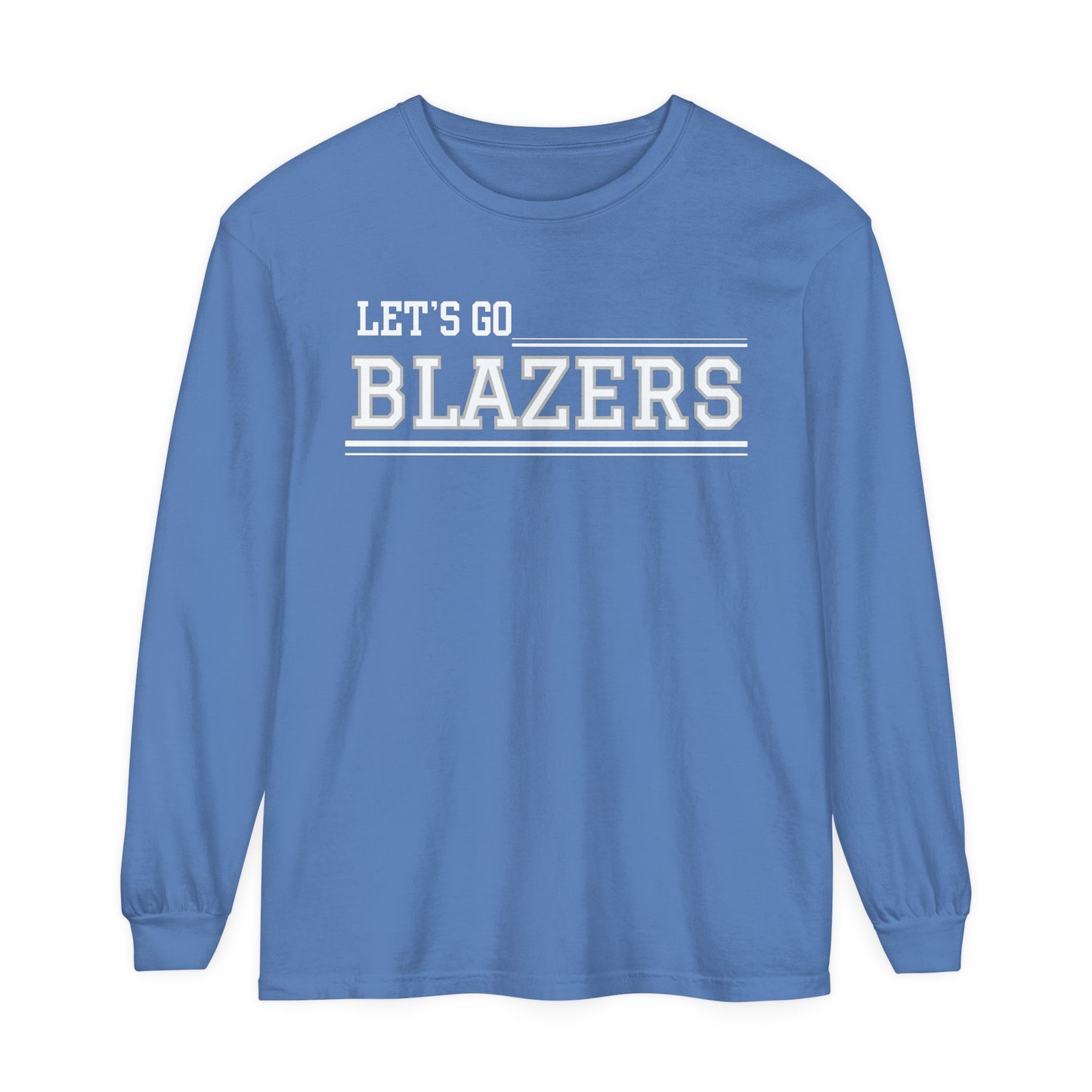 Blazers Unisex Garment-dyed Long Sleeve T-Shirt