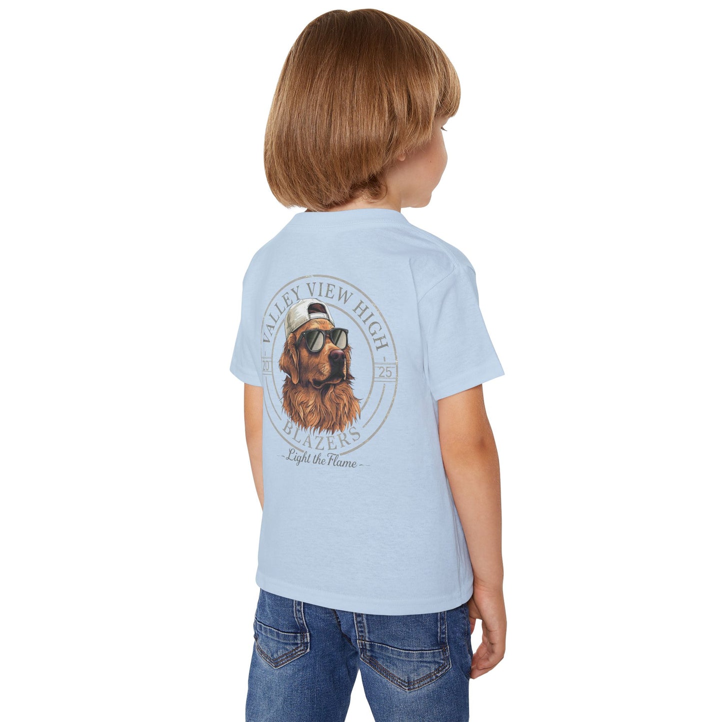 Valley View Blazers. Dog Graphic Toddler T-Shirt (2-sided design)