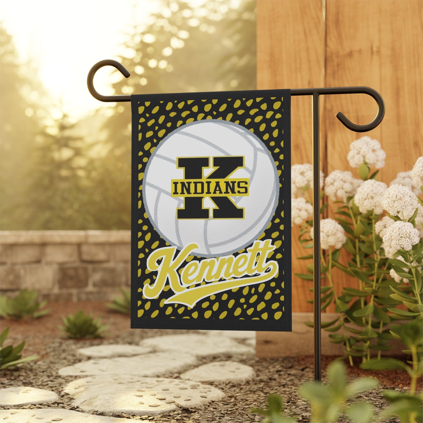 Kennett Indians Volleyball Garden Flag - School Spirit House Banner