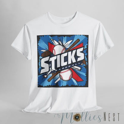 STICKS Baseball Heavy Cotton Tee. STICKS 25