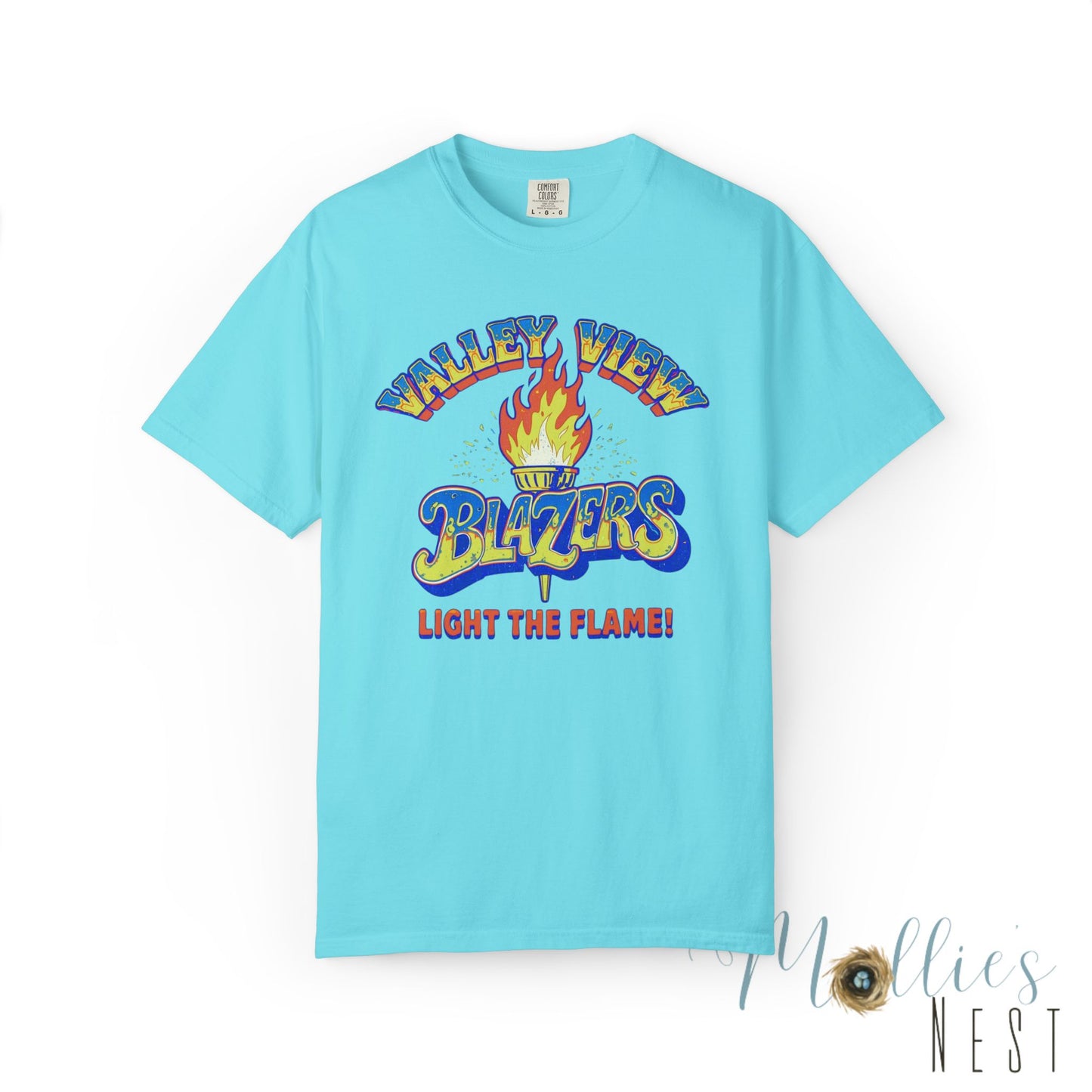 Valley View Blazers RETRO Torch Unisex Garment-Dyed T-Shirt - Comfort Colors