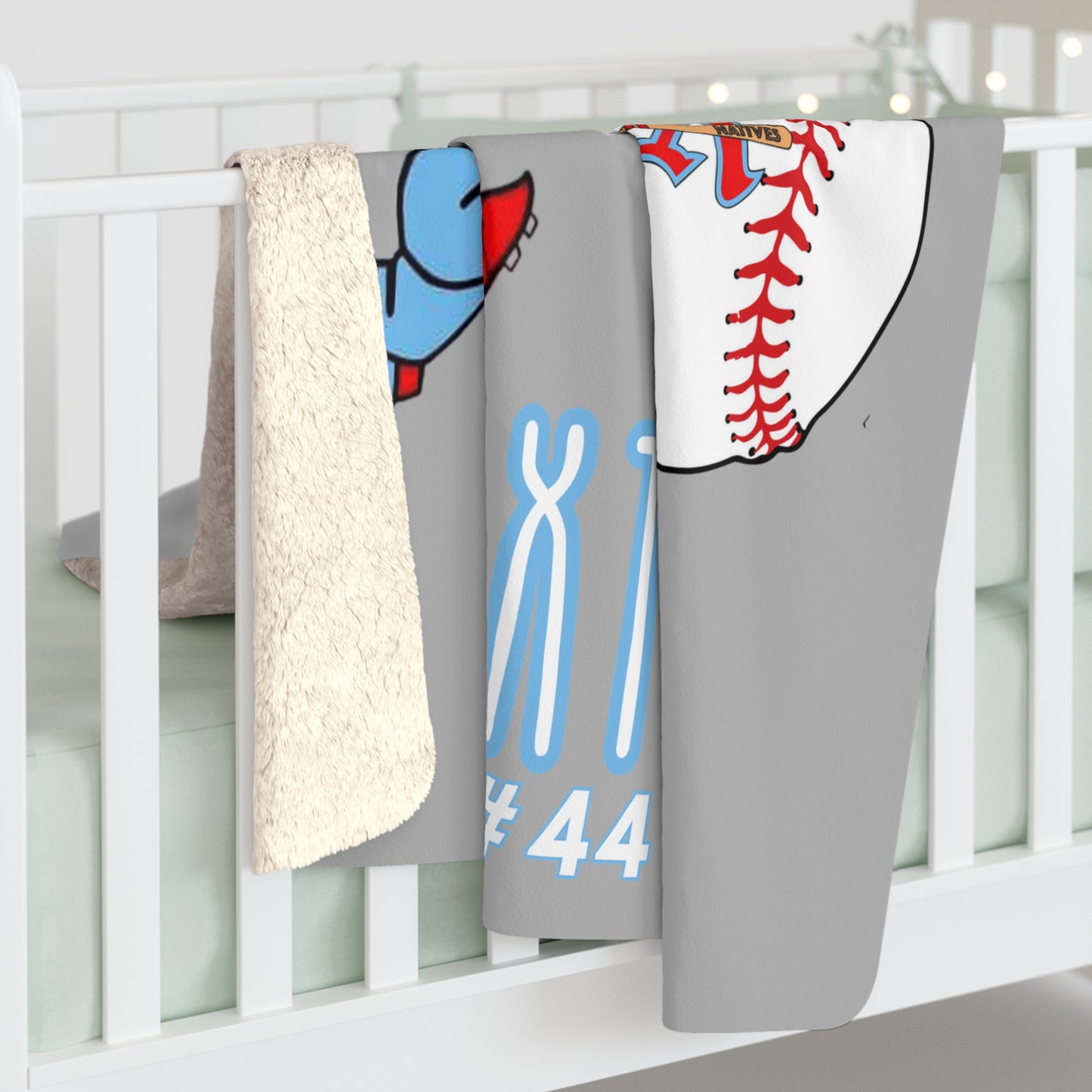 CUSTOM. Sexton (44) Natives Sherpa Fleece Blanket